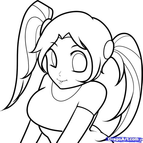 Easy Drawing Anime Girl | Free download on ClipArtMag