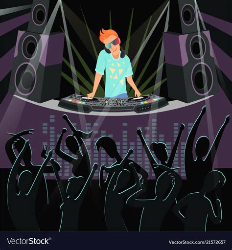 Dj party background Royalty Free Vector Image - VectorStock