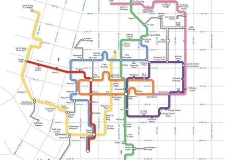 Carticulate – Minneapolis Skyway Map | Minneapolis skyway, Minneapolis ...