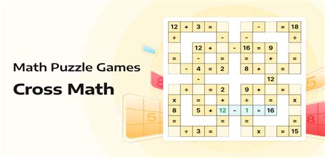 Math Puzzle Games - Cross Math