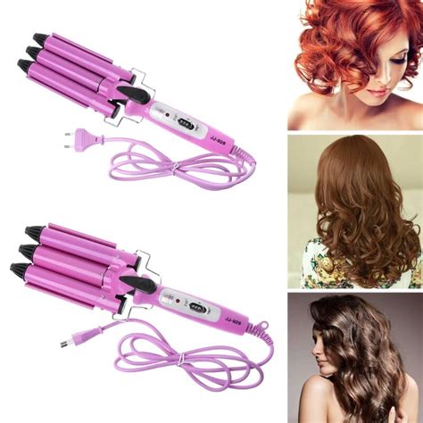 Aliexpress.com : Buy Hair Waver Wave Curler Ceramic Hair Curling Iron 3 Barrel Clamp Wave Curler ...