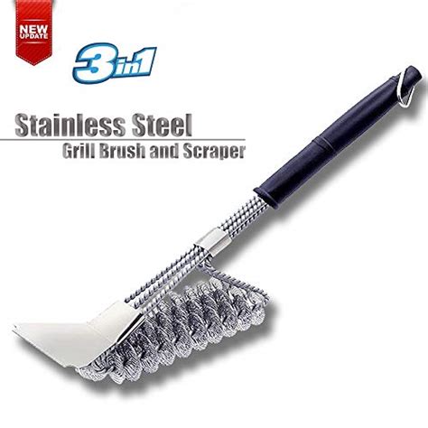 EOYIZW Grill Brush, Scraper & Best BBQ Brush – Safe 100% Rust Resistant ...