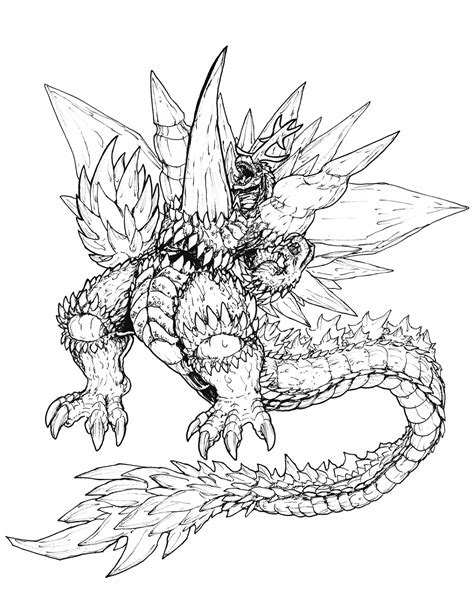 Godzilla Drawings Printable - Get This Free Printable Godzilla Coloring ...