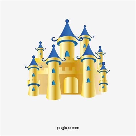 Castelo De Ouro PNG , Castelo Clipart, Dourado, Castelo Imagem PNG e Vetor Para Download ...