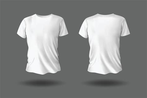 White short sleeve t-shirt mockup 9252912 Vector Art at Vecteezy