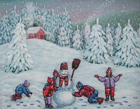 Snow Angel Painting at PaintingValley.com | Explore collection of Snow ...