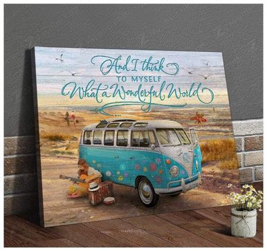 Teemodel Wonderful World Hippie Wall Art Canvas - Dalabshop is a brand ...