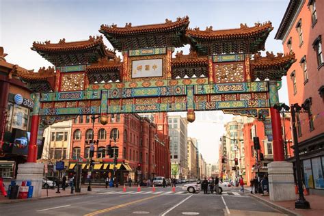 Chinese Friendship Gate Washington DC Chinatown Editorial Photo - Image ...