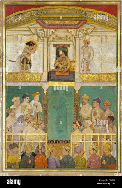 'Abid. Jahangir Receives Prince Khurram, Ajmer, April 1616 Folio 192v ...