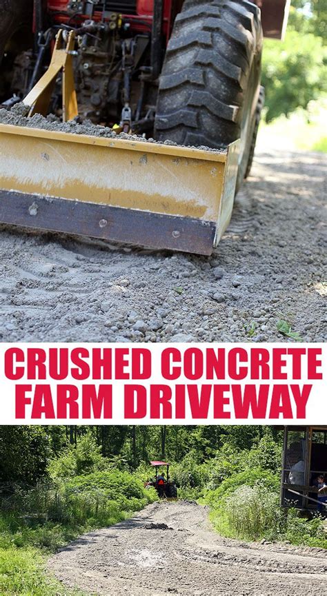 Crushed Concrete Driveway in 2020 | Concrete driveways, Diy driveway ...