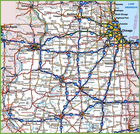 Map of Northern Illinois - Ontheworldmap.com