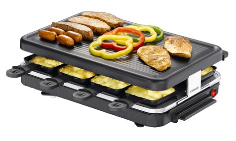 Raclette-Grill + 8 Pfännchen Elektrogrill Tischgrill Raclettegrill Grillplatte | eBay