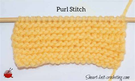 Knit Stitch Purl Stitch