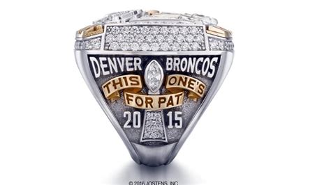 Denver Broncos' Super Bowl 50 Championship ring