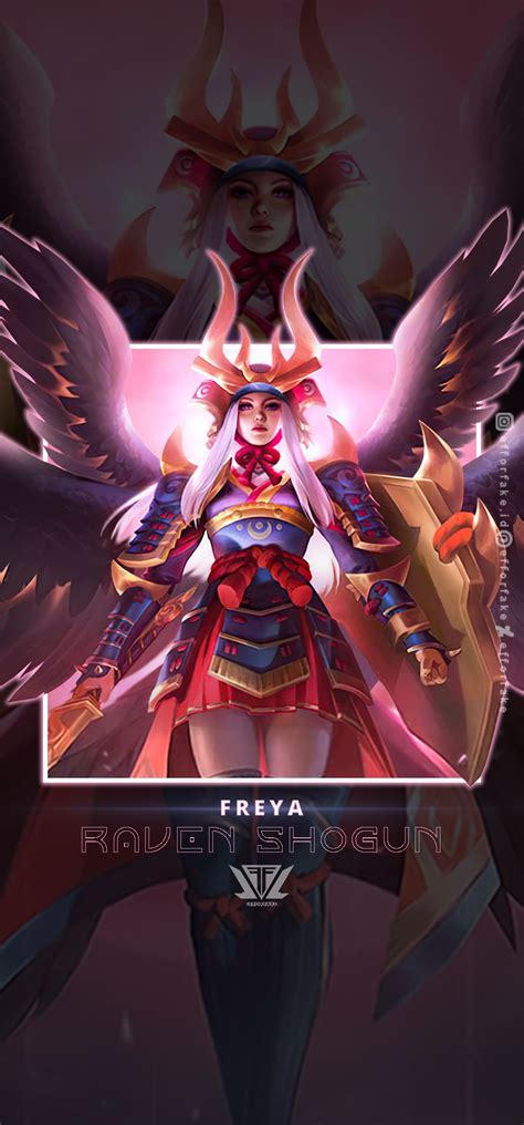 Freya Raven Shogun by efforfake on DeviantArt | Mobile legend wallpaper, Freya, Hero wallpaper