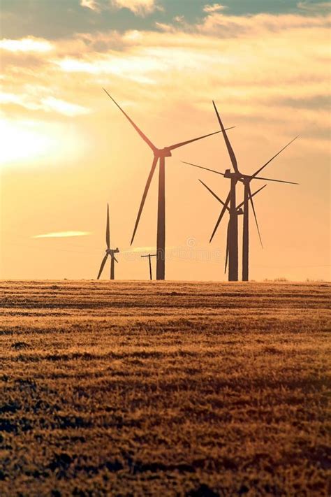 Wind Turbines and Clouds stock image. Image of generating - 2482661