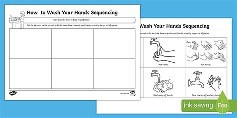 How to Wash Your Hands Worksheet - Primary Resources