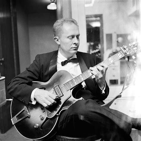 American jazz guitarist Herb Ellis backstage at the Civic Opera House for Norman Granz’ Jazz at ...