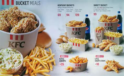 Menu at KFC restaurant, Ajman, Food Court