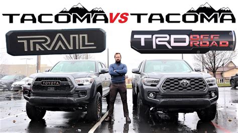 2023 Toyota Tacoma Trail Edition VS 2023 Toyota Tacoma TRD Off-Road ...