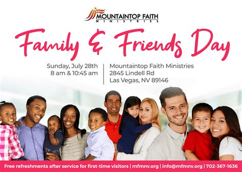 Family & Friends Day - Mountaintop Faith Ministries