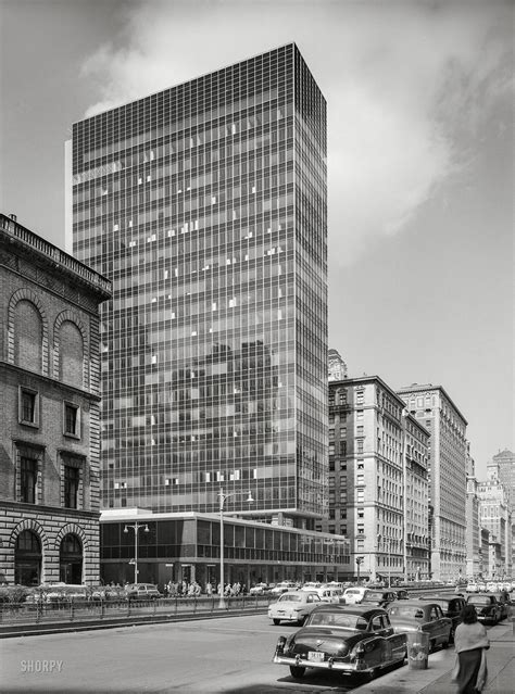 March 25, 1952. "Lever House, 53rd Street and Park Avenue. Gordon ...