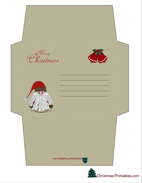 Printable Christmas Envelope