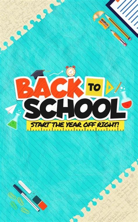 ShareFaith Media » Back To School Kids Church Bulletin Cover – ShareFaith Media