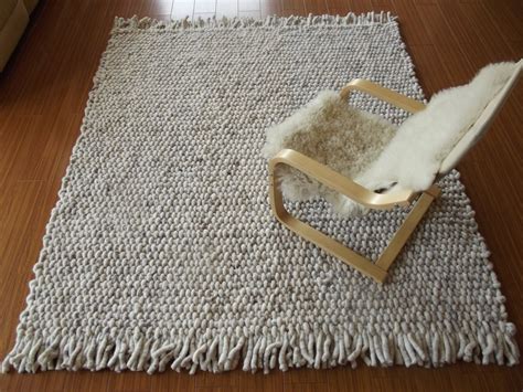 Hand woven wool rug Area rug Wool rug Woven Rug by FeltedHomeDeco