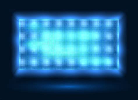 Blue led lights screen By vectortatu | TheHungryJPEG.com