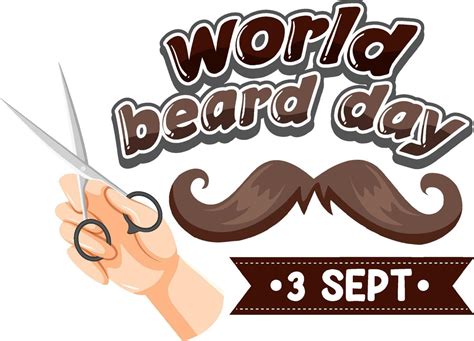 World Beard Day September 3 8619472 Vector Art at Vecteezy