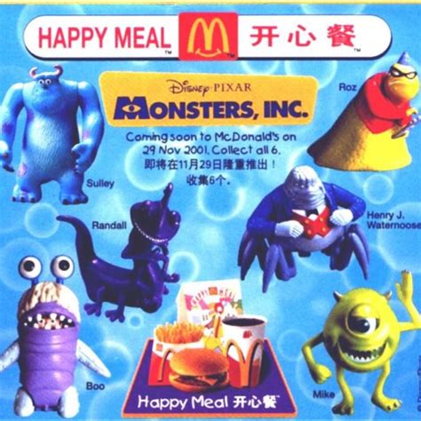 Mcdonald Monsters Inc Happy Meal Toy Complete Set, Toys & Games, Others on Carousell