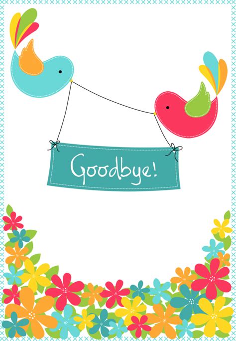 Free Printable Goodbye Cards