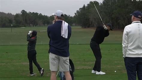 Tiger Woods' Son Shows Off Buttery Smooth Golf Swing Ahead Of Big Tourney