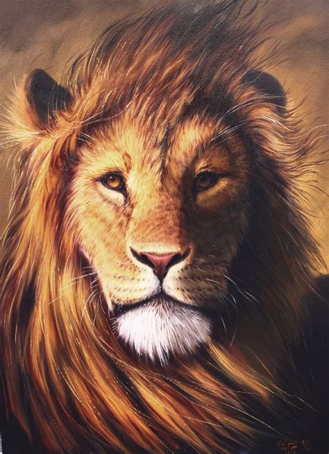 Home Decor, Wild Lion, Lion Art, Large Lion Painting, Lion Gift, Oil on ...