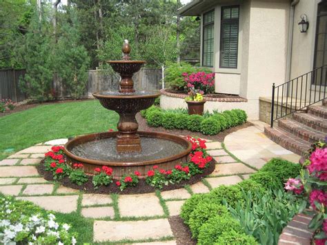23 Incredible Landscape Around Fountain - Home, Family, Style and Art Ideas