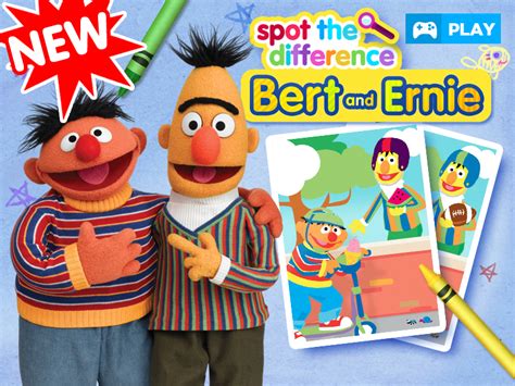 Play our NEW Spot the Difference game with Bert and Ernie! What differences do you see? | Sesame ...