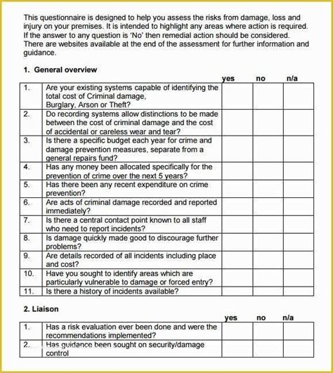 Hipaa Security Risk assessment Template Free Of Hipaa Risk assessment Template Security Risk ...