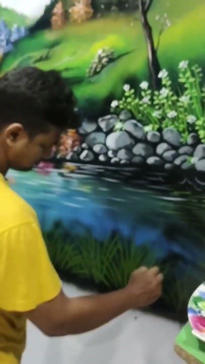 pahar wall painting,,,,contact 6294187273 #wallpainting #wallart #handpainting #rongdada - YouTube