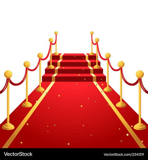 On the red carpet Royalty Free Vector Image - VectorStock