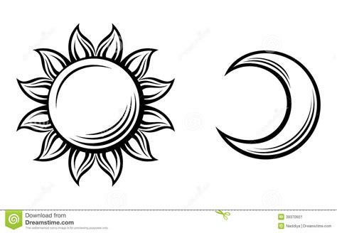 Sol E Lua Desenho Simples - MODISEDU