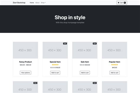 Shop Homepage - Codesandbox