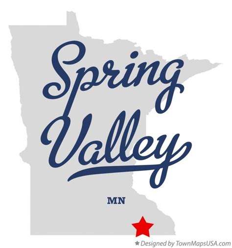 Map of Spring Valley, MN, Minnesota