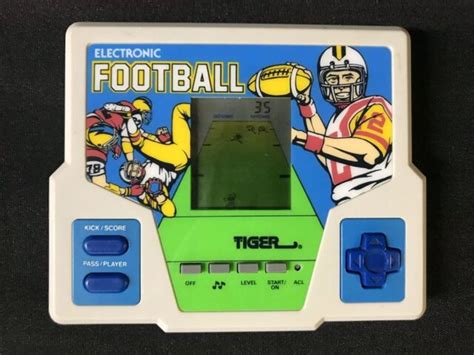 Vintage 80's 1987 Electronic Football Handheld Game by Tiger *TESTED ...