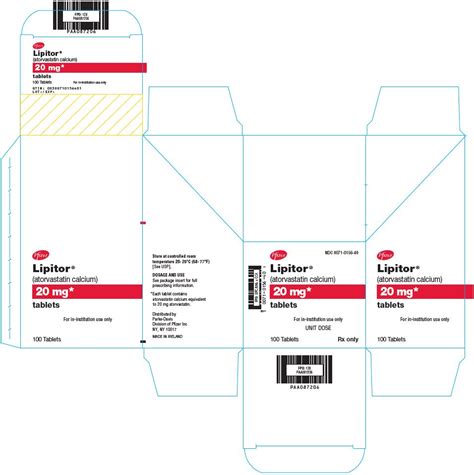 Lipitor - FDA prescribing information, side effects and uses