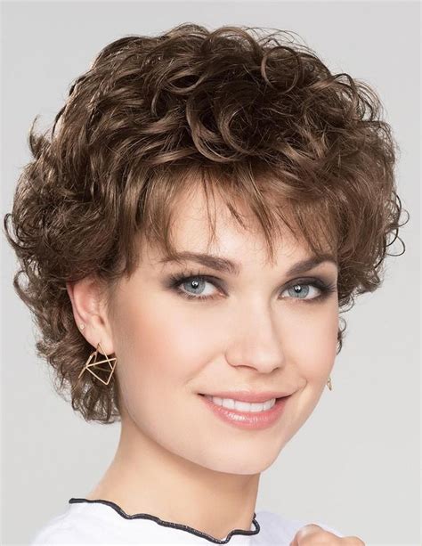 Fashion Natural Curly Short Brown Wig - Rewigs.com