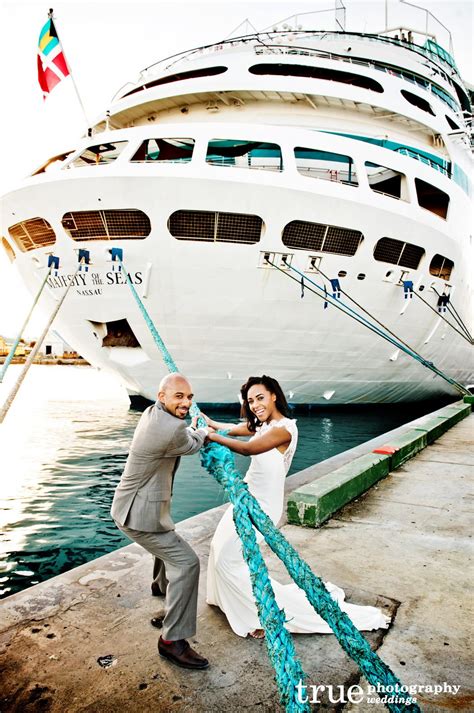 A Destination Wedding on a Cruise to the Bahamas | Beatrice and Charles