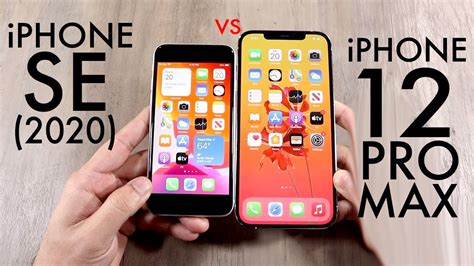 iPhone 12 Pro Max Vs iPhone SE (2020)! (Comparison) (Review) - YouTube