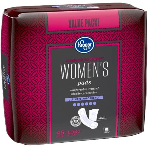 Kroger® Long Ultimate Absorbency Women's Incontinence Pads, 45 ct - Fry ...