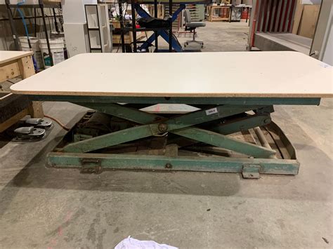 42"X72" GREEN PNEUMATIC INDUSTRIAL SCISSOR LIFT TABLE WITH FOOT CONTROL